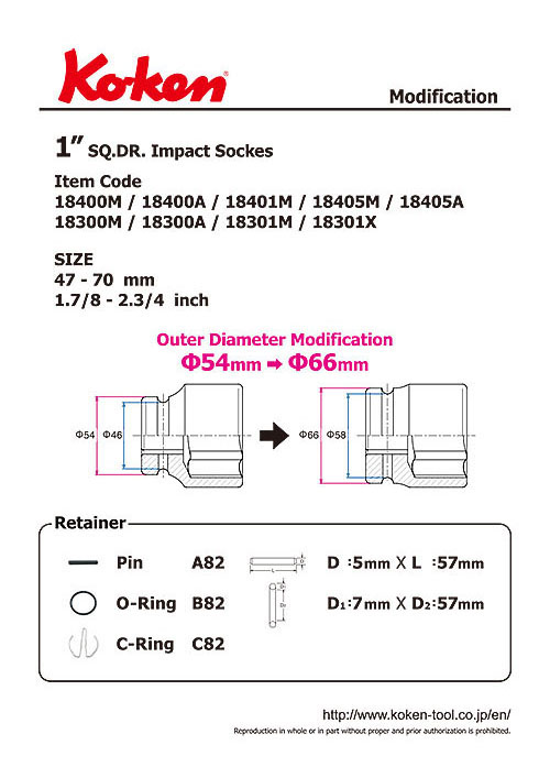 1"SQ. Impact Socket Modification