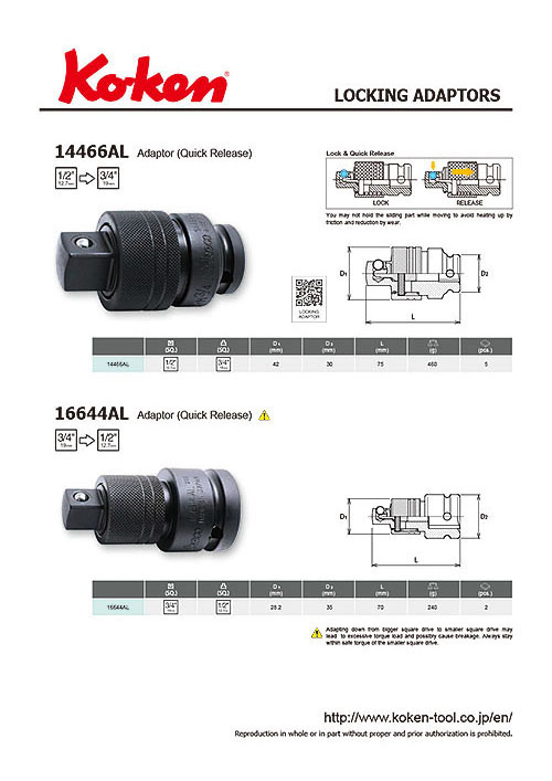 LOCKING ADAPTORS