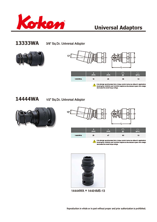 Impact Universal Adaptors